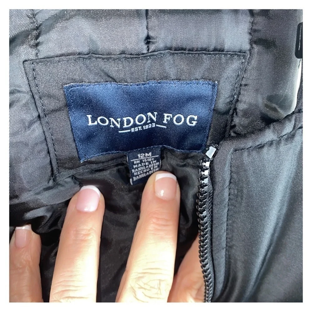 12m London‎ Fog EUC Navy Warm Bib/overall Snowpants